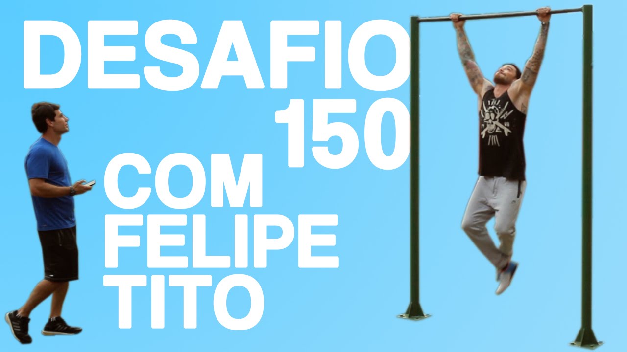 100 FLEXÕES E 50 BARRAS NO MENOR TEMPO POSSÍVEL COM FELIPE TITO | Vai Amarelar?