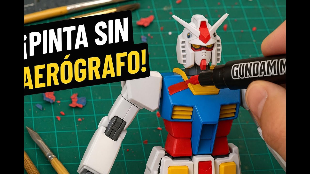 ¿Pintar sin Aerografo?  Así se usan los Gundam Color Markers.