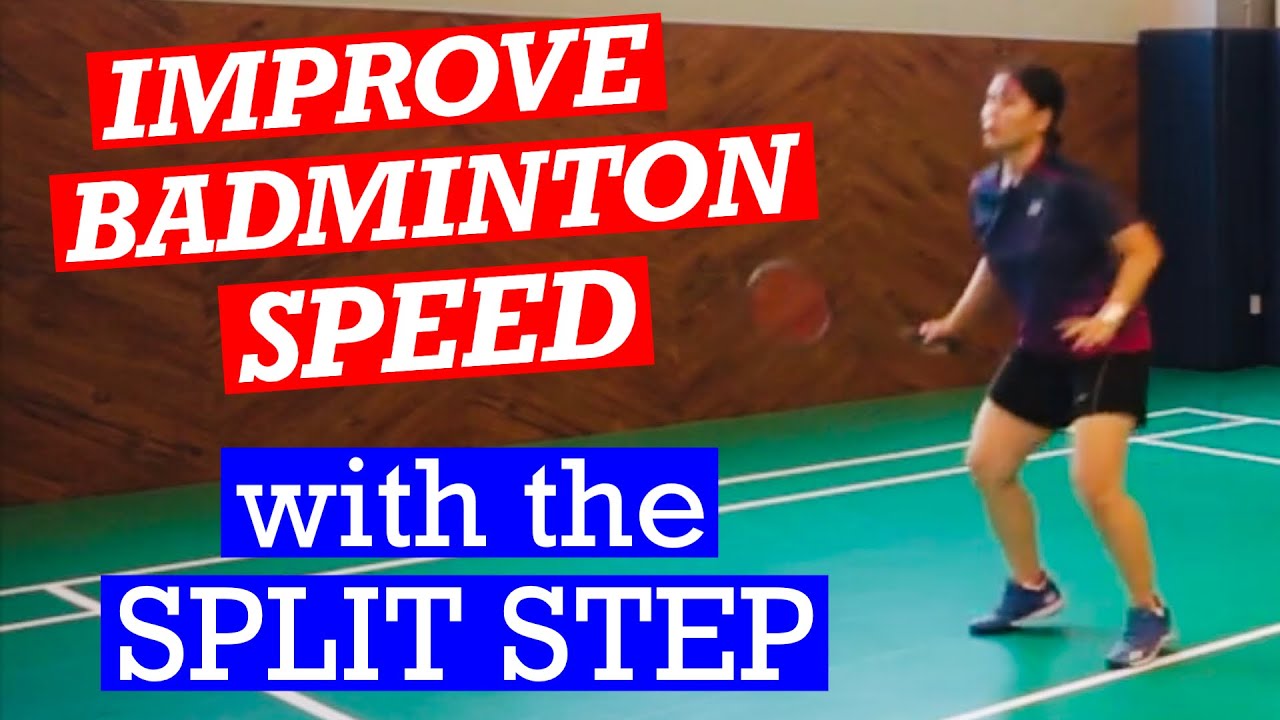 INCREASE BADMINTON SPEED with the SPLIT STEP- Learn this technique to speed up your game #badminton