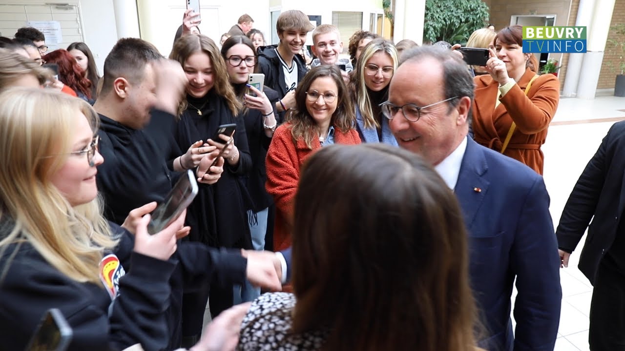 Visite de François Hollande au Lycée M. Yourcenar