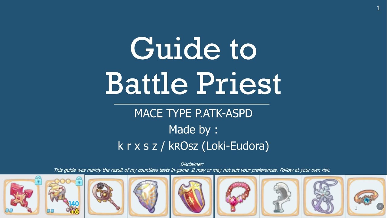 Mace Battle Priest | Guide | Ragnarok X: Next Generation (ROX)