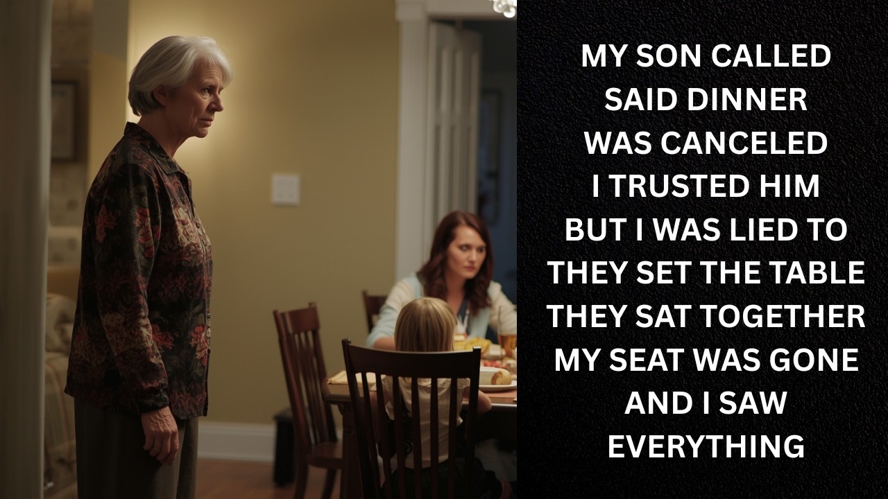 My Son Said Dinner Was Canceled—Then I Walked In