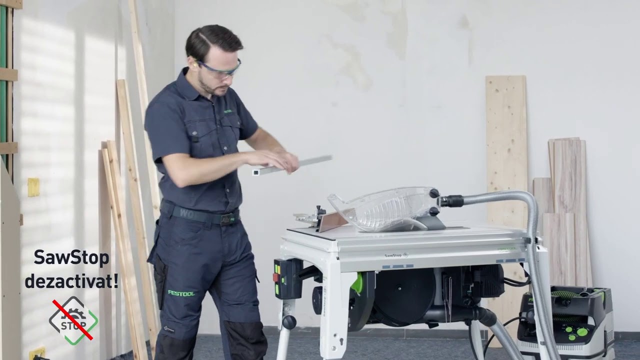 Ferastrau circular cu masa Festool TKS 80 EBS Saw Stop