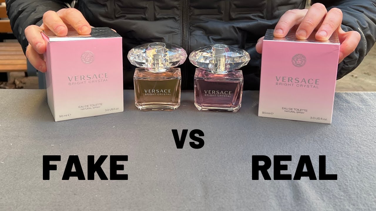 Fake vs Real Versace Bright Crystal EDT 90 ml Perfume
