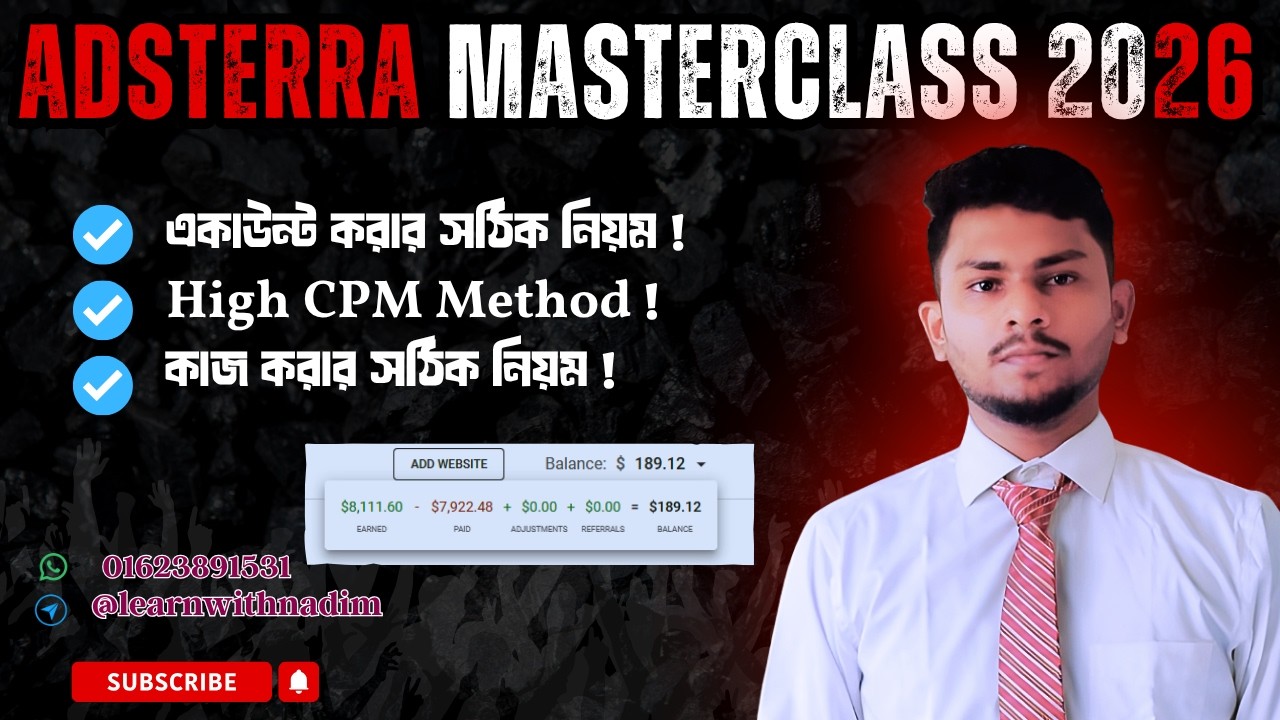 Adsterra New Update 2026 || Adsterra Update 2026 Bangla 💰 | Earn With Website Or Directlink ?