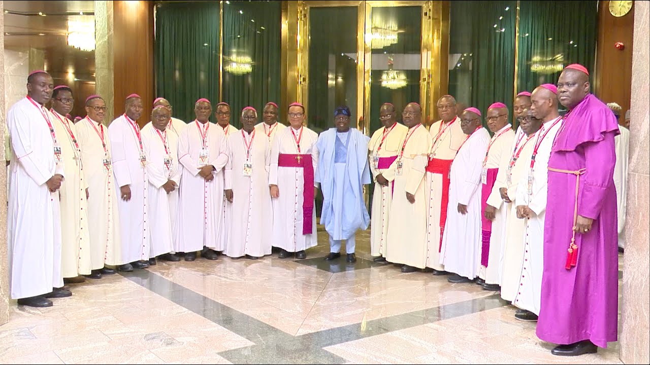 TINUBU RECIEVES CATHOLIC BISHOPS