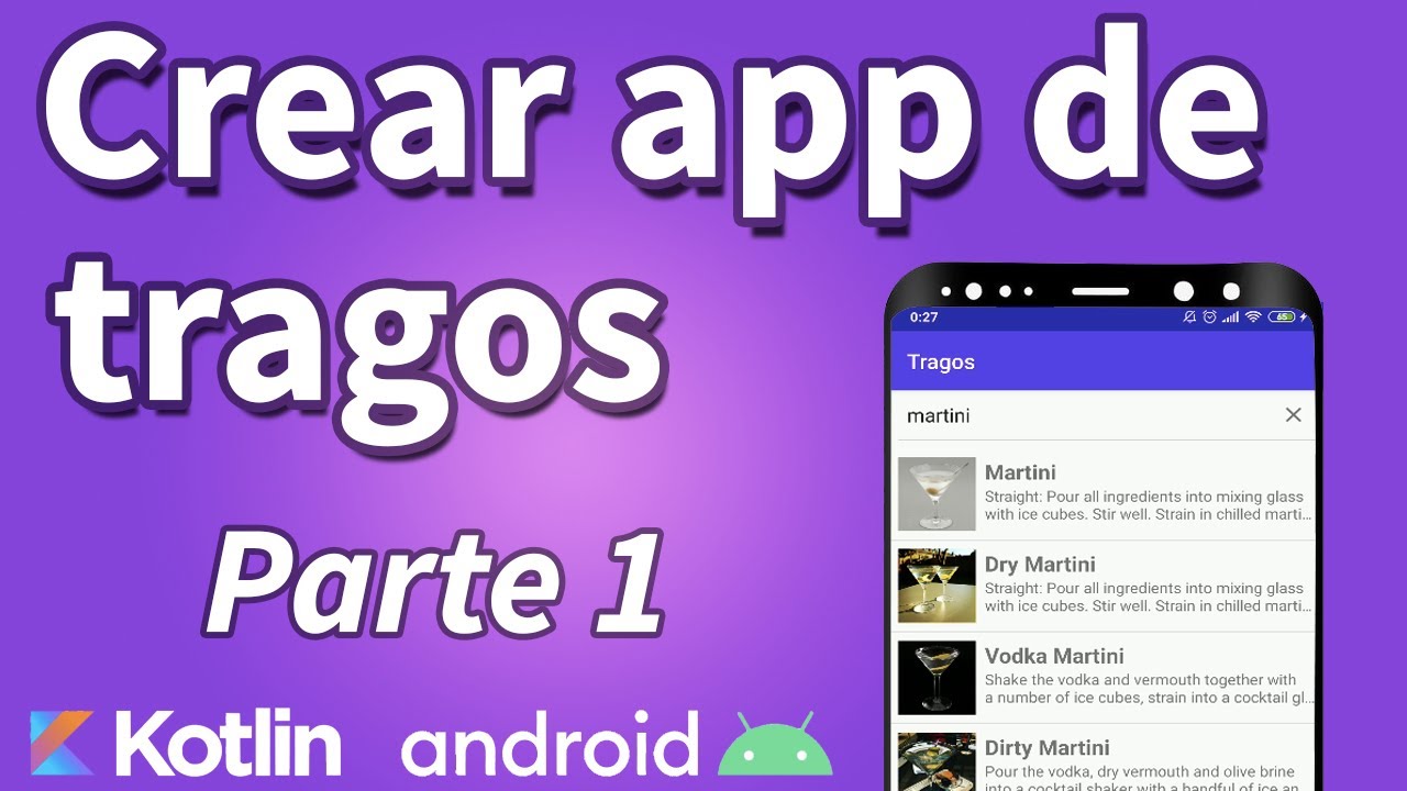 Como crear una app de tragos - Navegación - Parte 1