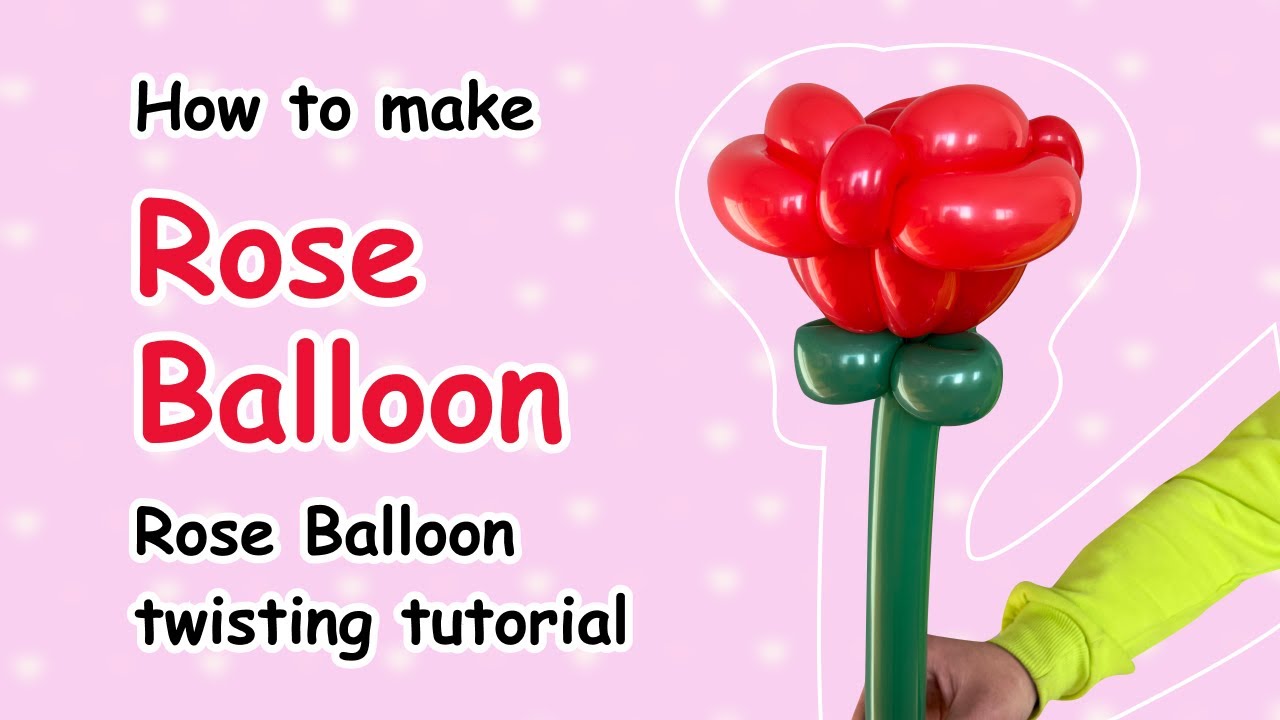 How to make Rose 🌹 Balloon | Rose Balloon twisting tutorial