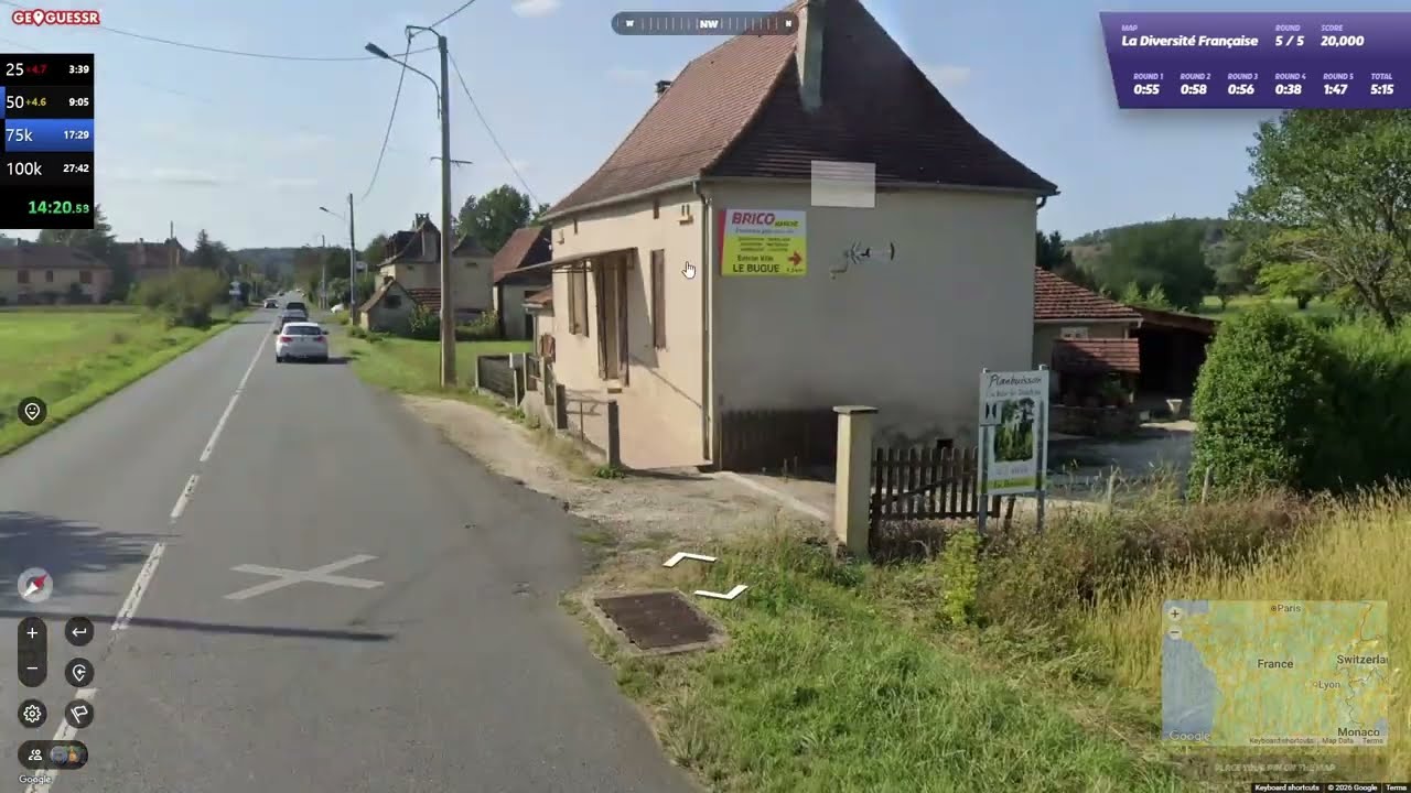 La Diversité Française 100k 22:44 - Speedrun Geoguessr