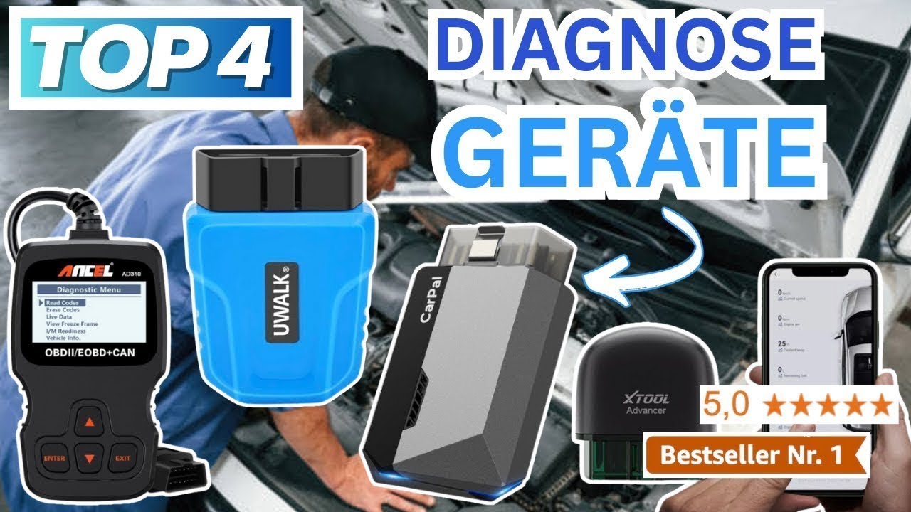 Beste OBD2 AUTO DIAGNOSEGER&Auml;TE (Testsieger 2026) | Top 4 OBD2 Diagnoseger&auml;te f&uuml;r Auto Vergleich