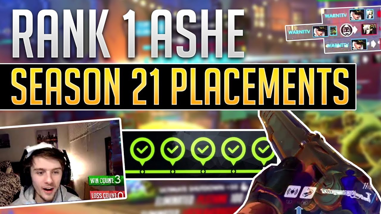 Rank 1 Ashe Top 500 SEASON 21 PLACEMENTS! (PS4 Overwatch)