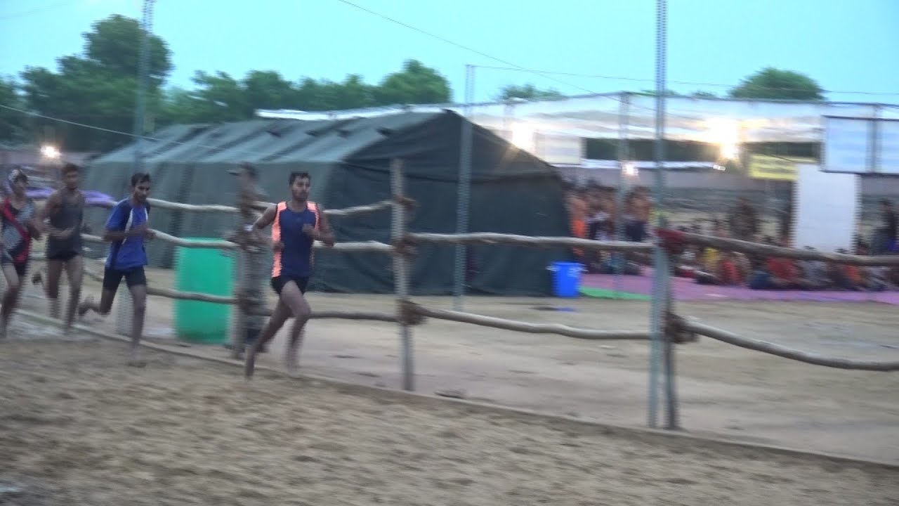 सेना रैली भर्ती 2019 Jhunjhunu 1600 Meter Running Indian Army Open Bharti News Today Live