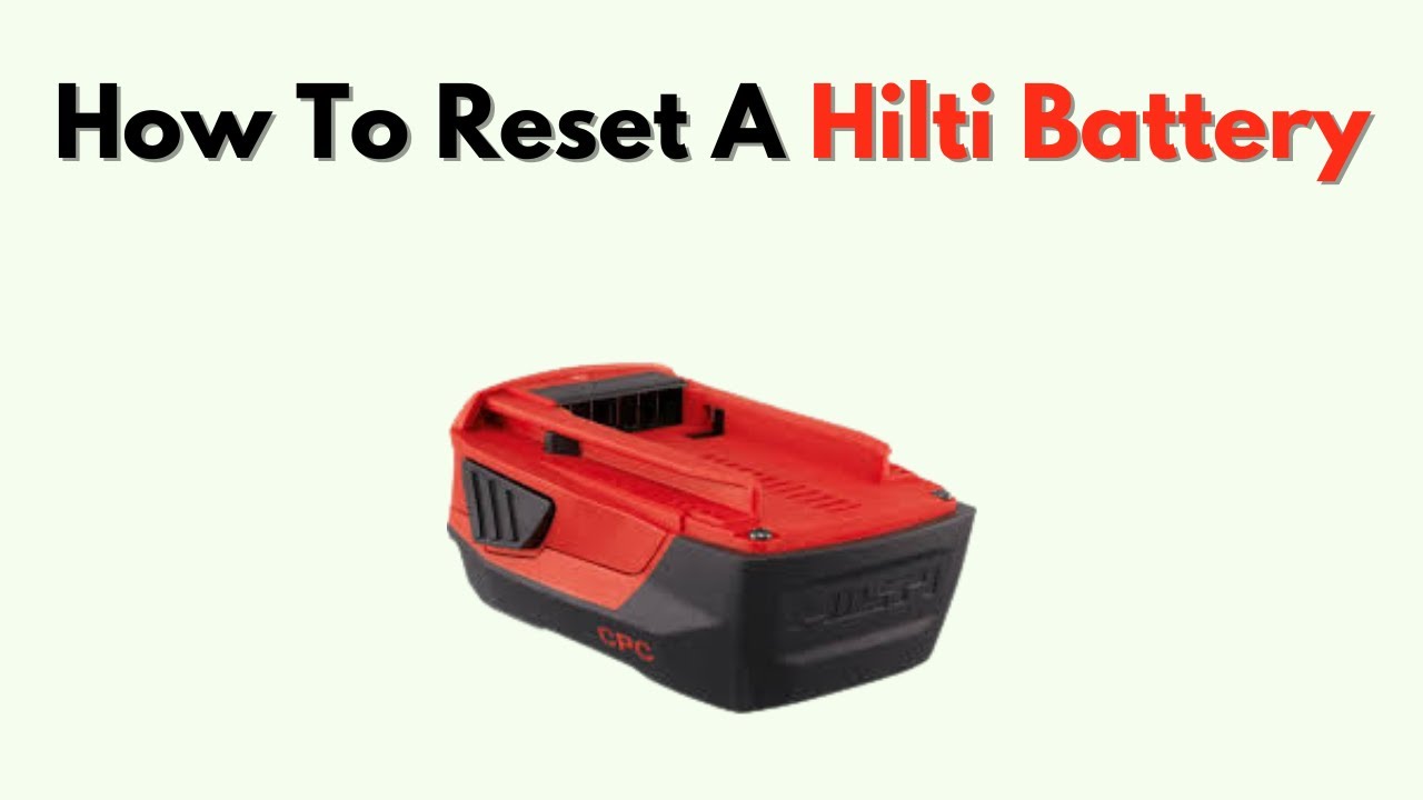 Как сбросить настройки аккумулятора Hilti: сброс мигающего индикатора и выключение питания. Шаги 1