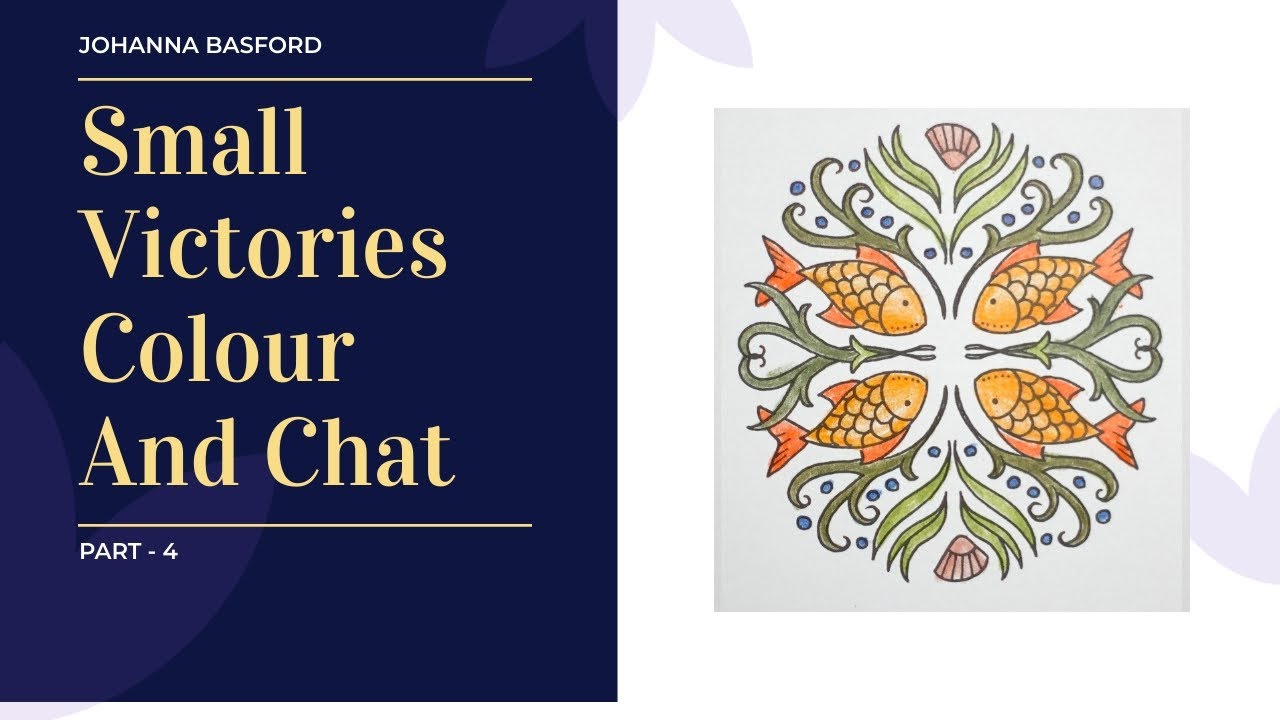 Small Victories by Johanna Basford - Symmetrical Circle Colouring (part 4)