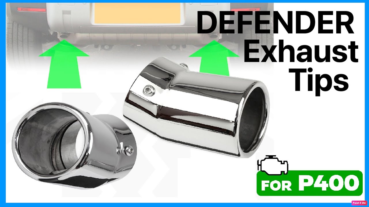 New Land Rover Defender P400 Upgraded Exhaust Finishers