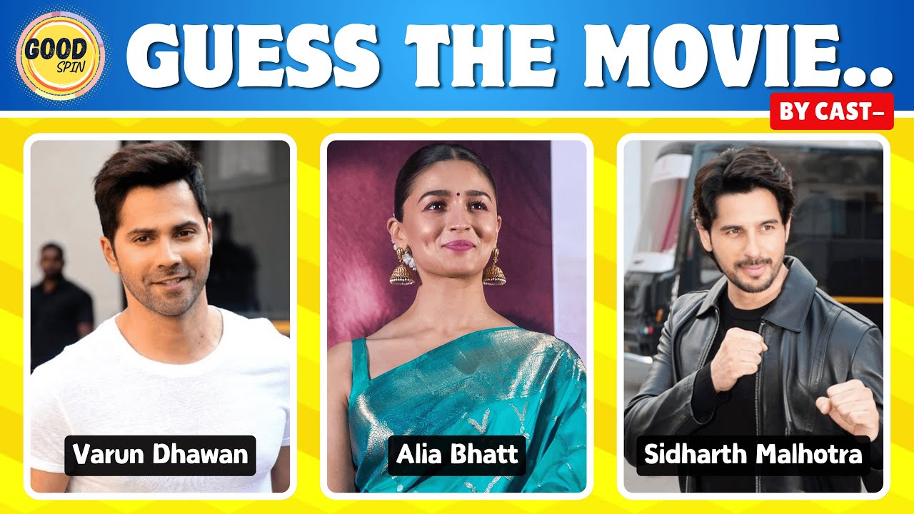Guess the Bollywood Movie by Its Cast 💖Movie Quiz🎥📺#goodspin #moviequiz #guessthemovie #moviebycast