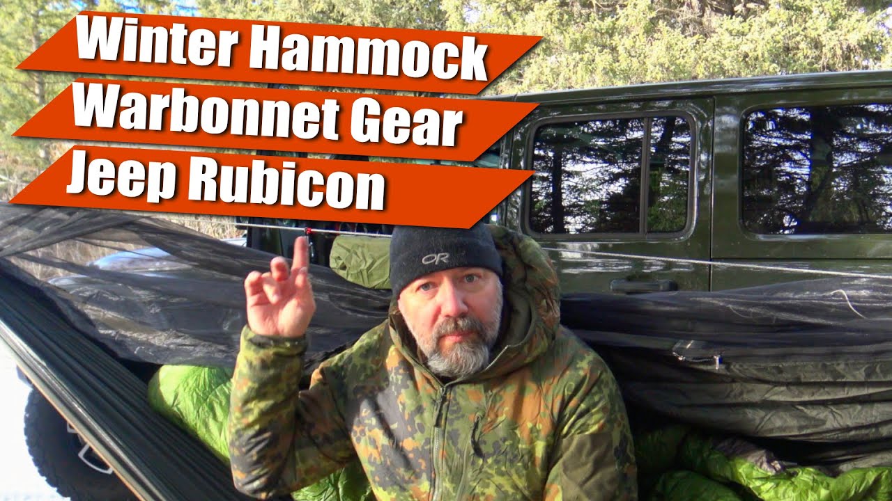 Overnight Winter Hammock Camp | Warbonnet Eldorado Hammock | Jeep Rubicon