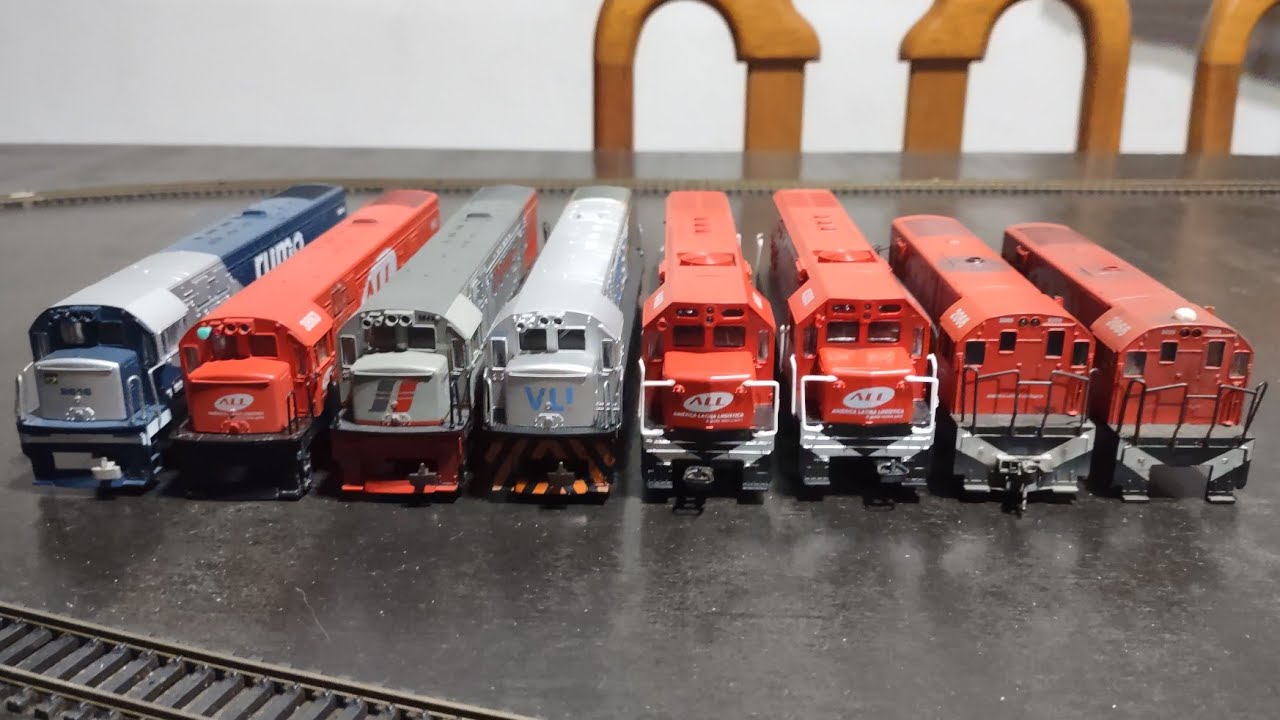 mostrando a coleção de bitola métrica ALL/rumo e fca/ferrobam/vli.