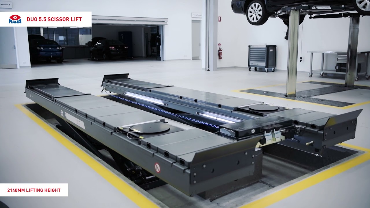 MAHA Full Length Wheel Alignment Scissor Lift 4200kgs or 5500kgs