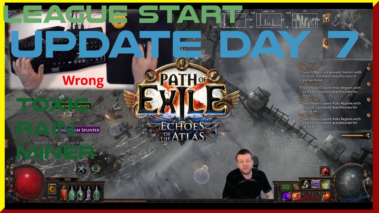 Poe 3.13 Playing it Wrong! - Toxic Rain Miner League Starter Update Day 7 - Echoes of the Atlas