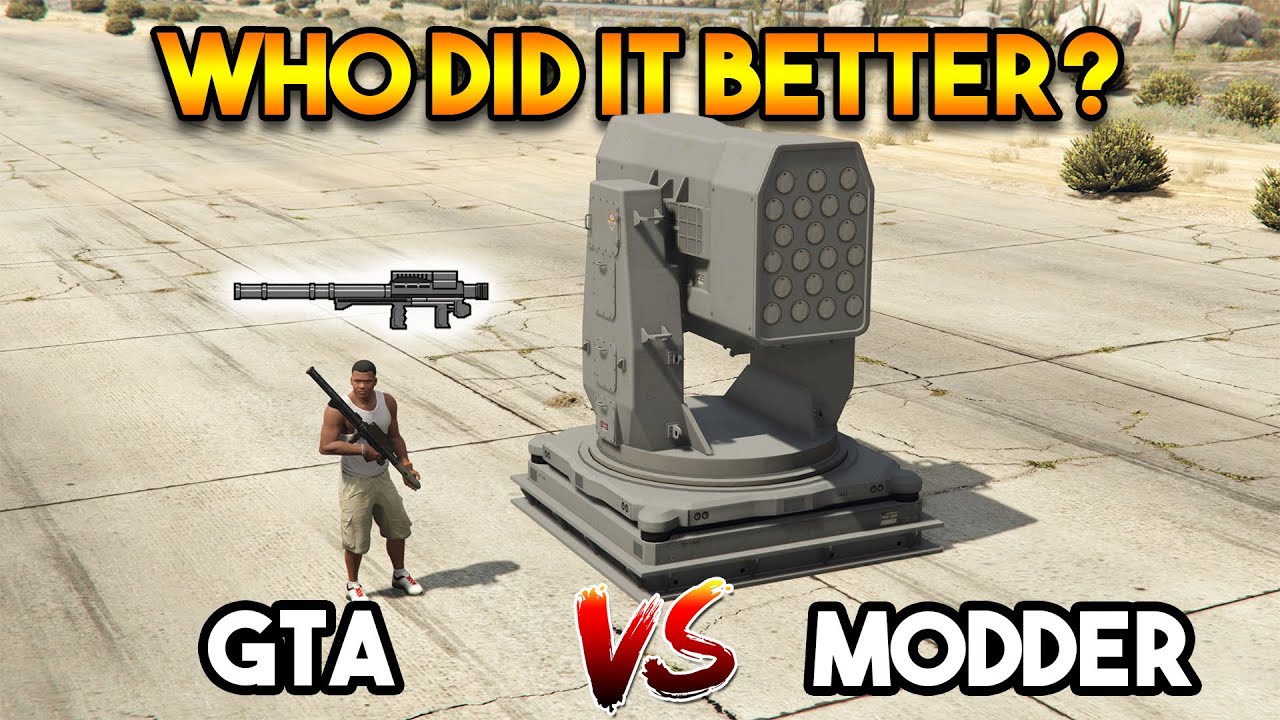GTA 5 HOMING LAUNCHER : ROCKSTAR GAMES VS MODDER (WHO DID IT BETTER?)