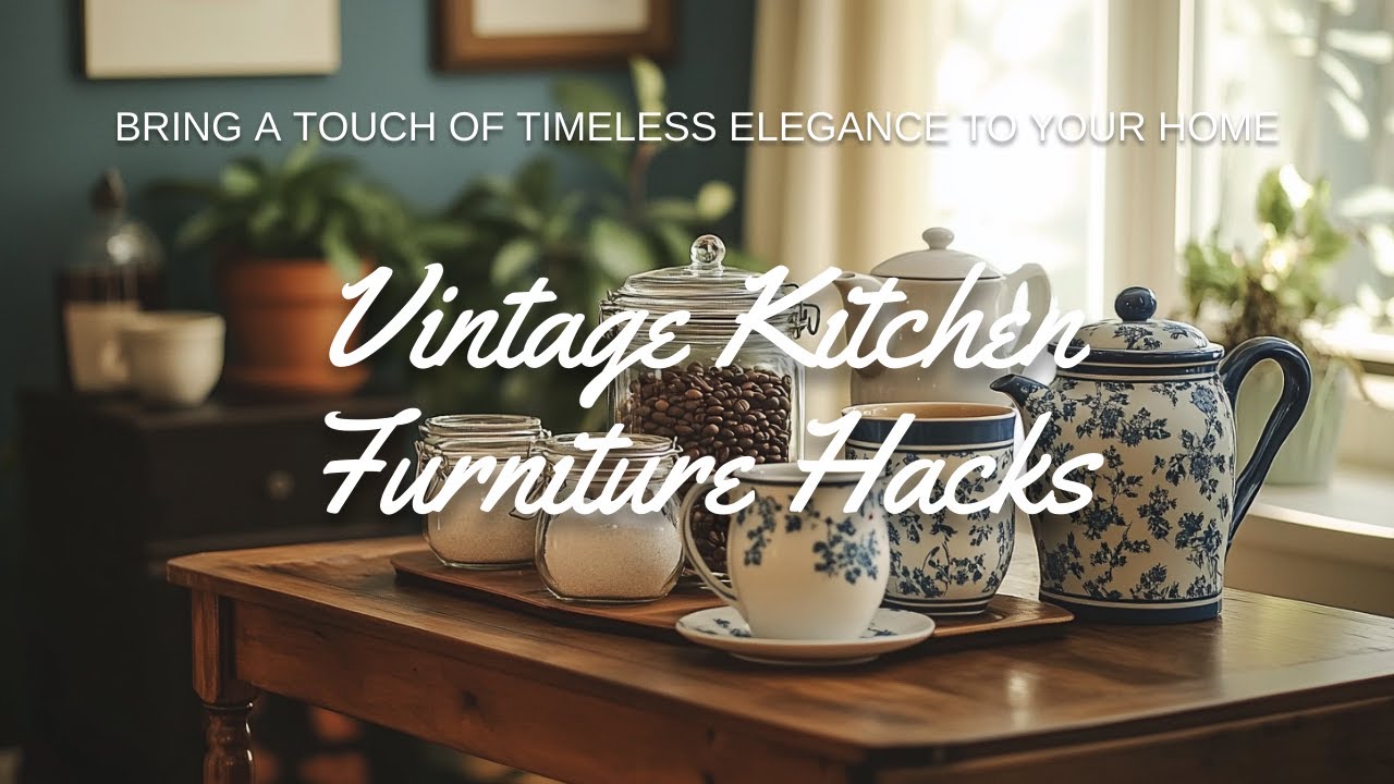 🪑🍽️ 19 Vintage Furniture Hacks to Transform Your Kitchen on a Budget!