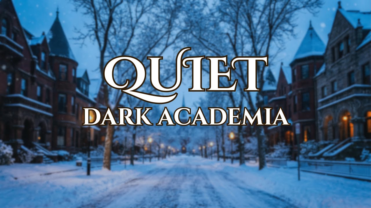 Dark Academia Piano Flow | Quiet Music for Concentration