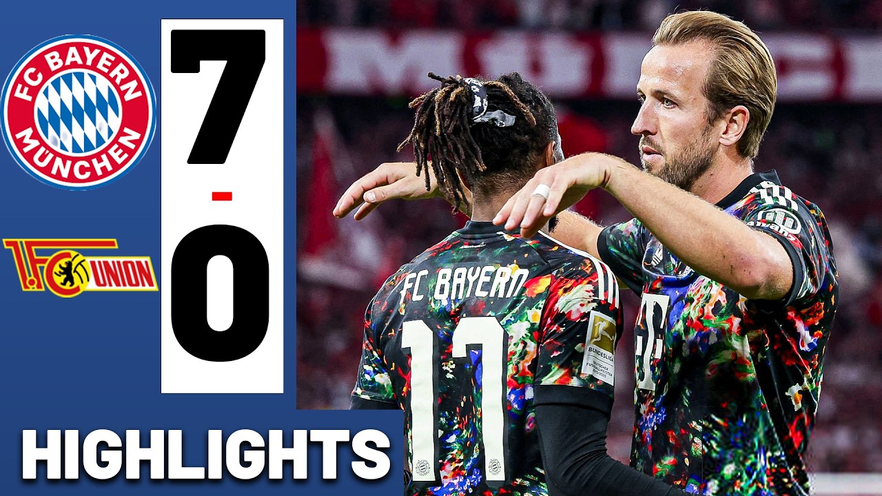 Bayern Munich vs Union Berlin 7-0 &bull; Kane & Olise Goals - Highlights Bundesliga 26/27