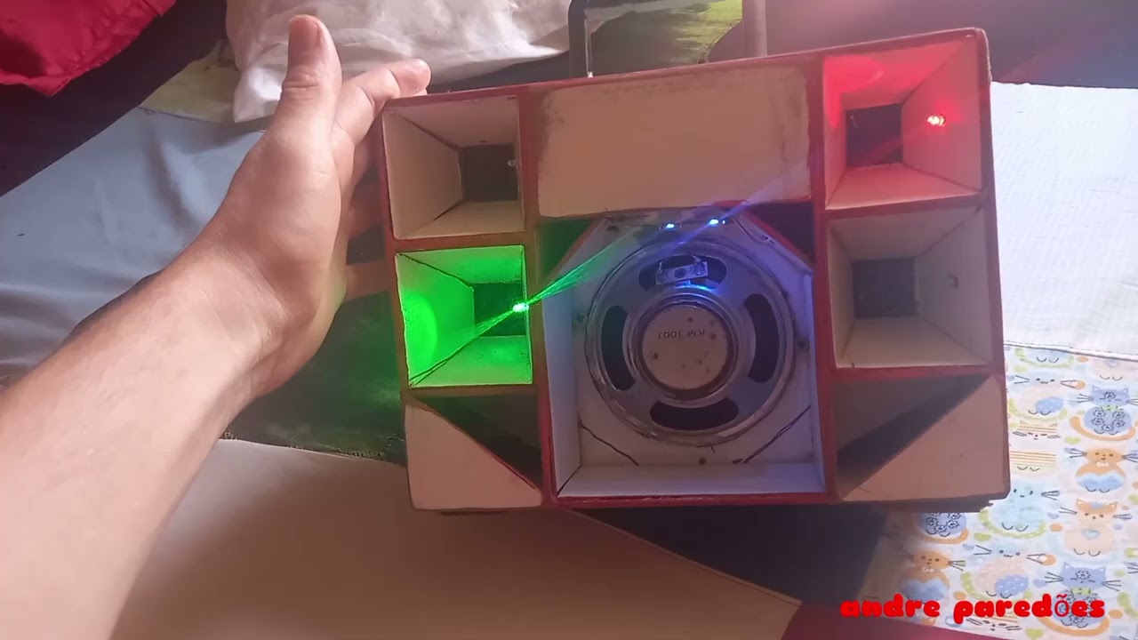 Mine paredão com sistema de led