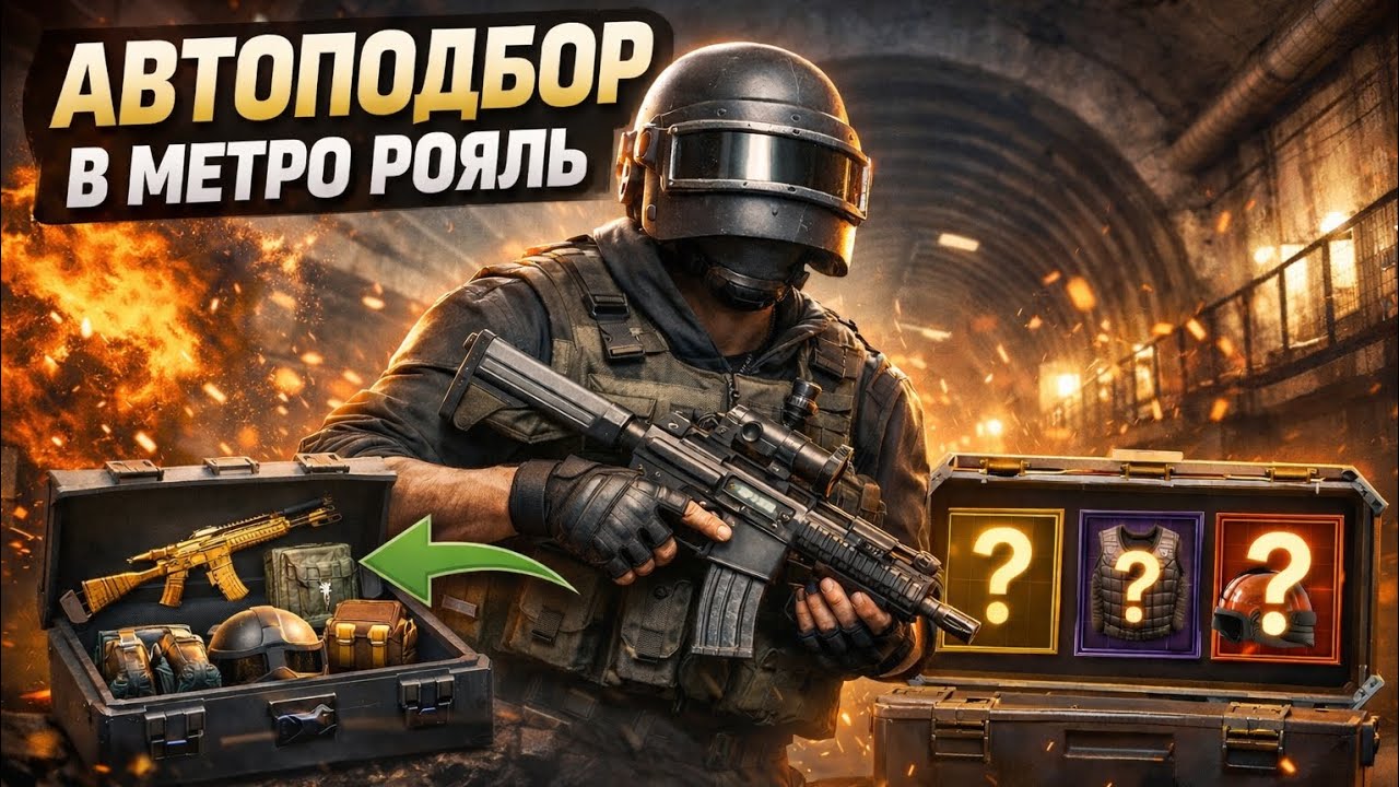 ИГРАЕМ С АВТОПОДБОРОМ В МЕТРО РОЯЛЬ