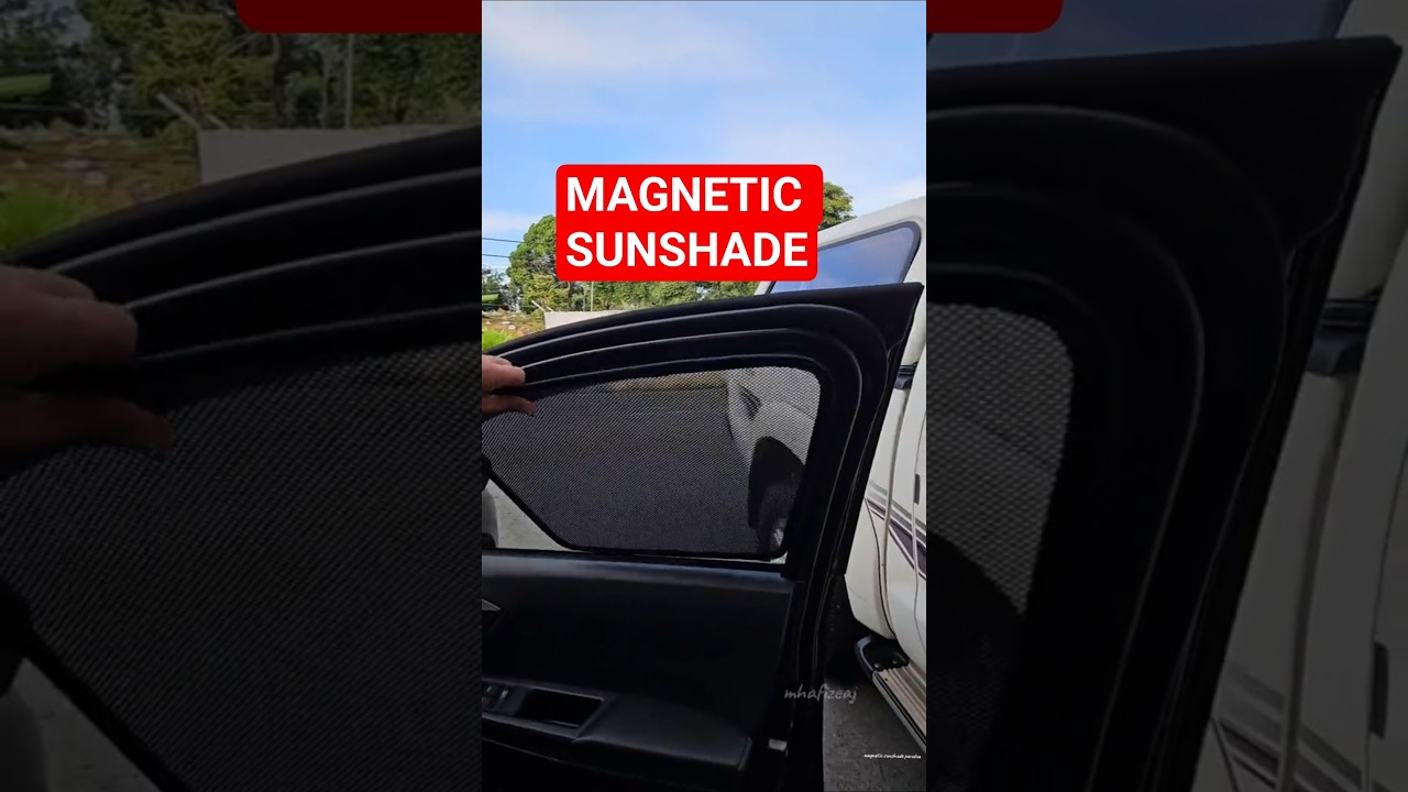 Magnetic sunshade kereta || Tak perlu tinted gelap #automobile