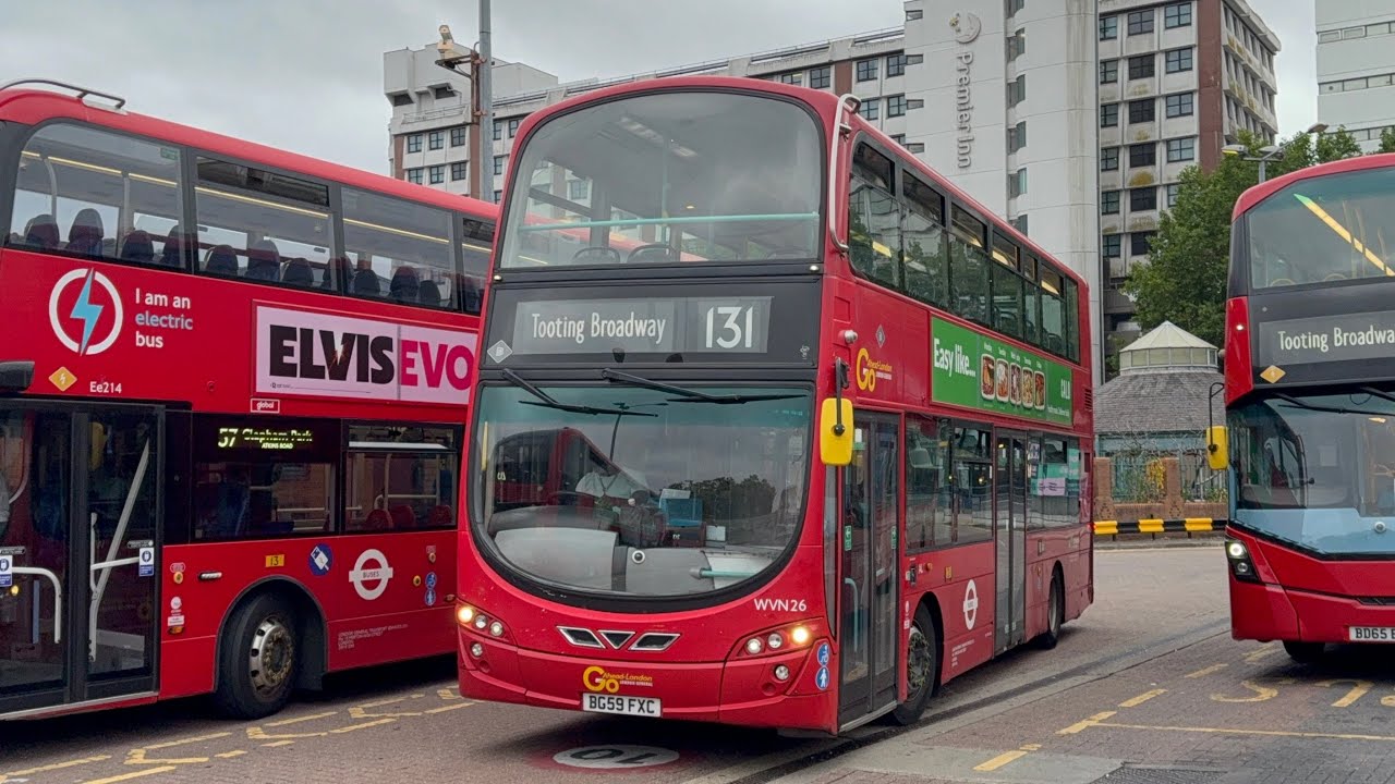 FRV + Diversion. Go Ahead London Route 131. Tooting Broadway - Kingston. Gemini 2 WVN26 (BG59 FXC)