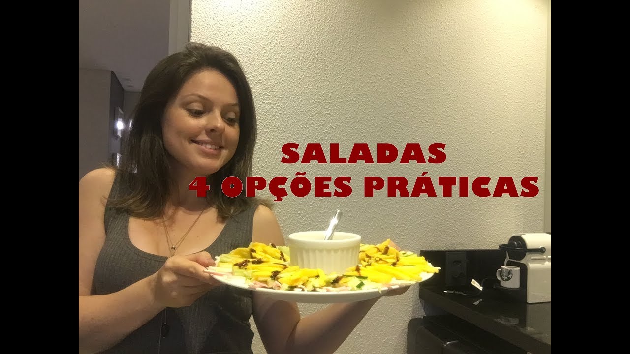 Receitas Saladas - 4 Opções práticas para o dia a dia - Das 8 às 18H