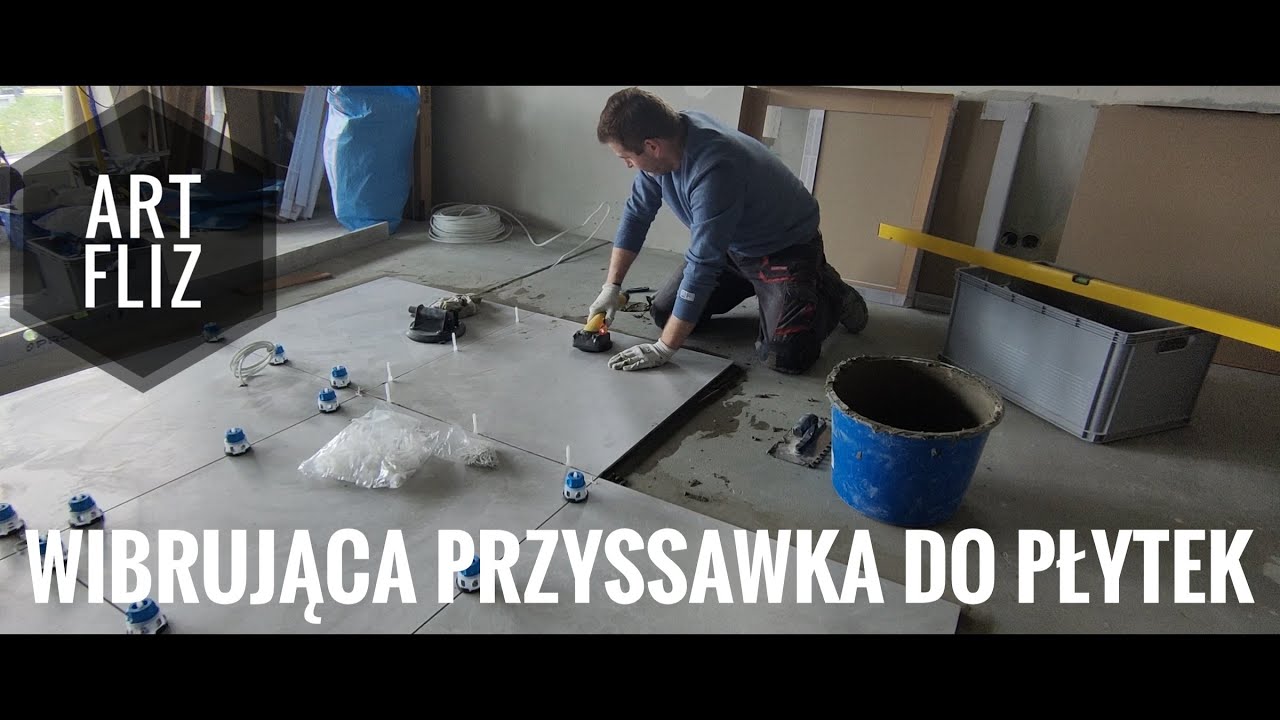 Wibrująca przyssawka do płytek. #bielfliz