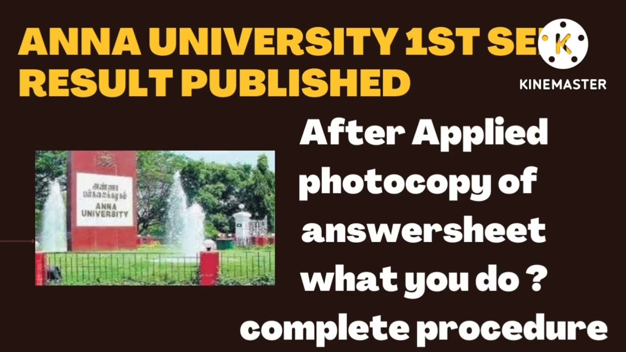 Anna university revaluation....After applying photocopy of marksheet what you do? #revaluation