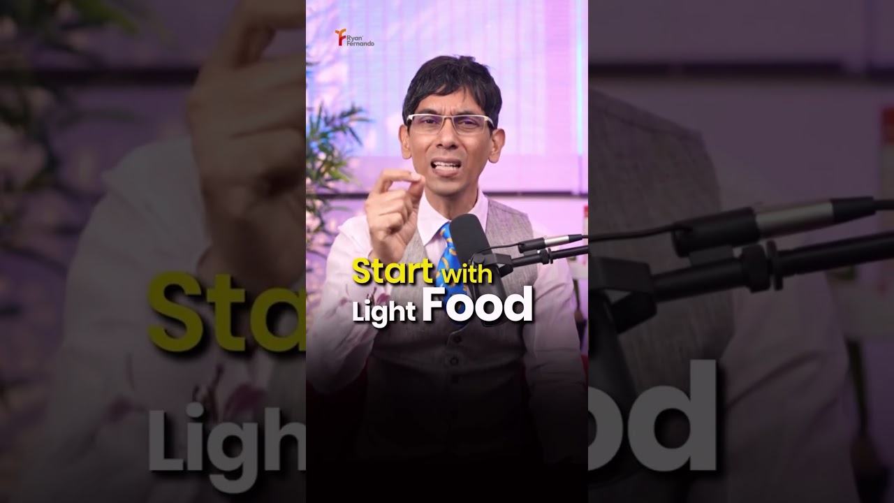 The correct way to break your fast after 8 days of fasting 👆