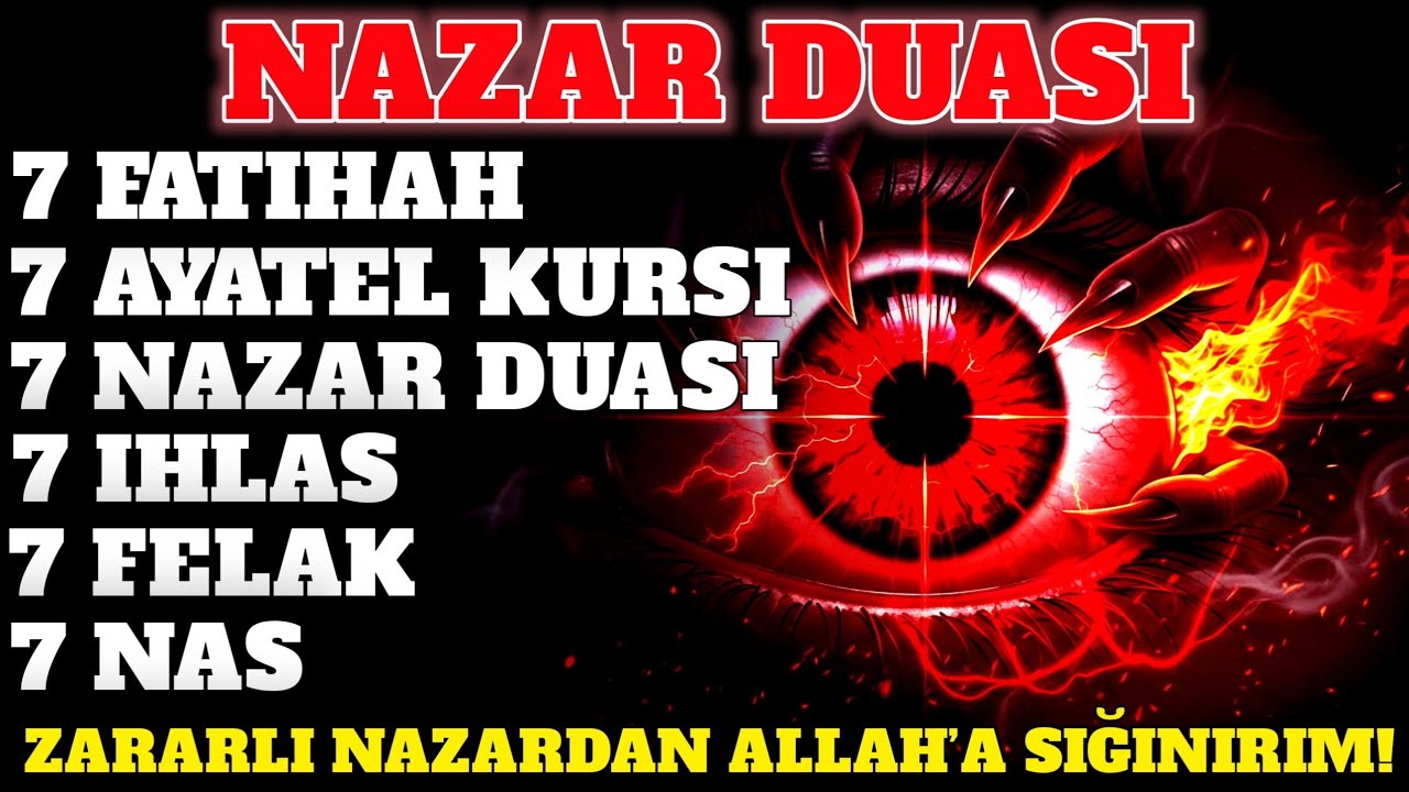 📿Nazar Duası Şifa Ayetleri! 7 Fatiha 7 Ayetel Kürsi 7 Amenerrasulü 7 Kafirun - 7İhlas• Felak• Nas• 🤲