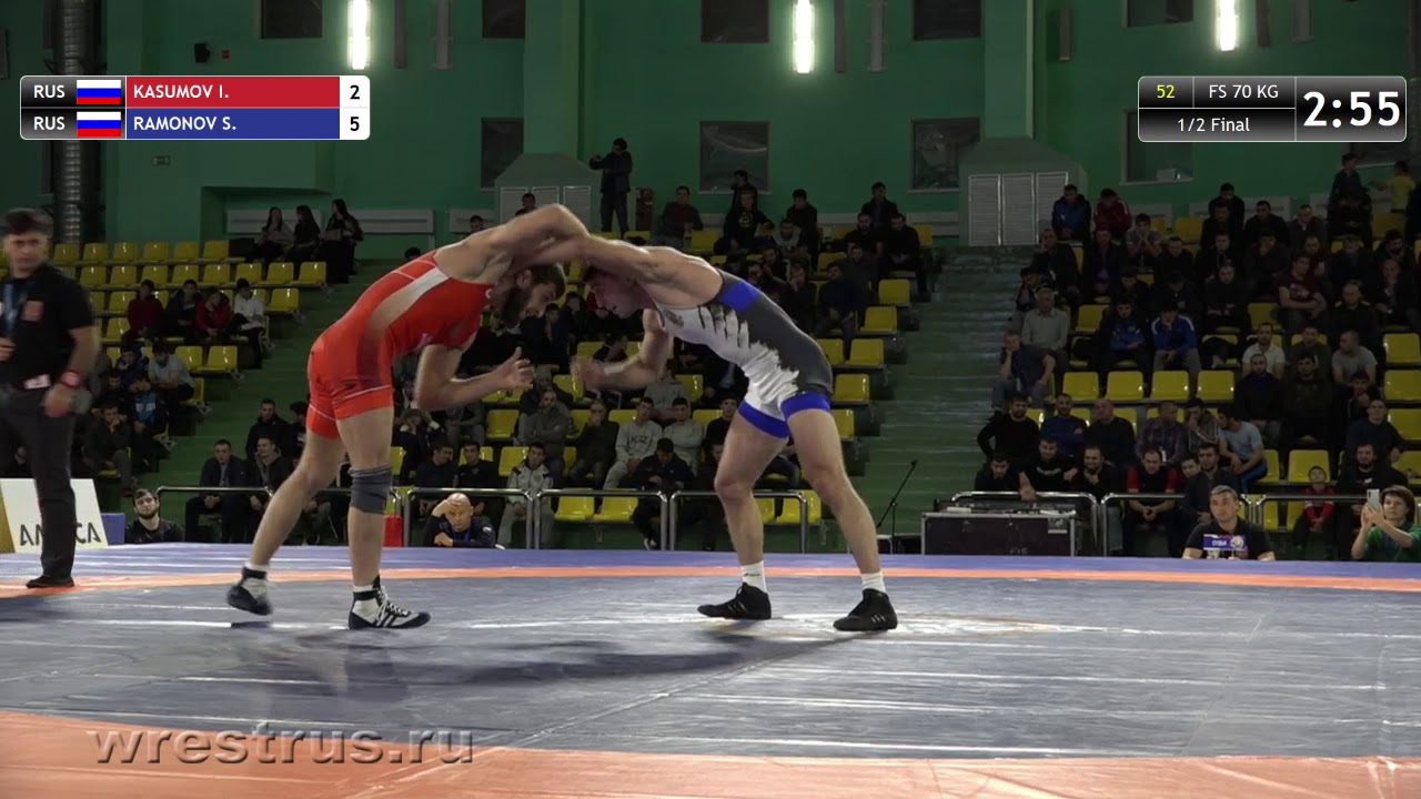 70 кг. Полуфинал. Касумов Исраил  (Россия) - Рамонов Сослан (Россия)