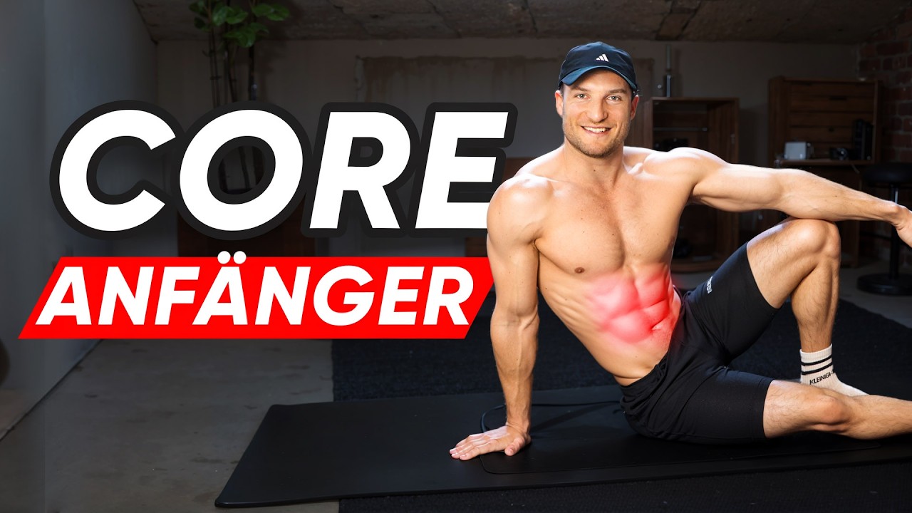 6 Minuten CORE Anfänger Workout für Zuhause