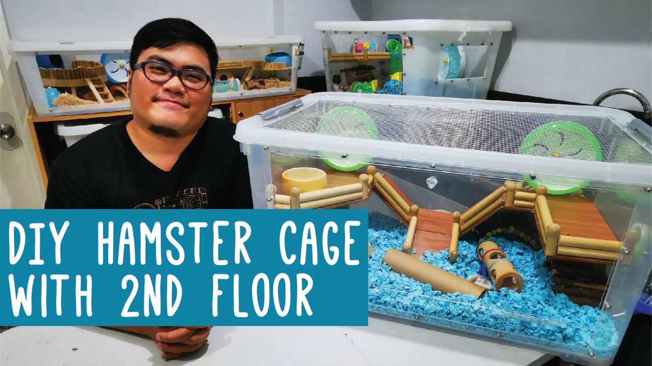 DIY Hamster Bin Cage with 2nd floor (Titanic themed) Tutorial | ENG