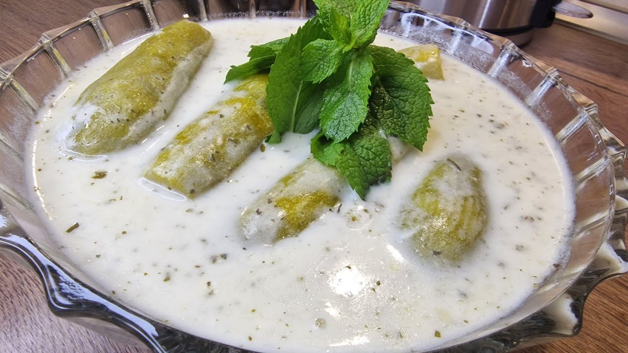 طريقة تحضير كوسا محشي باللبن بالطريقة اللبنانية| gefüllte Zucchini mit Joghurt - Libanesischer Art