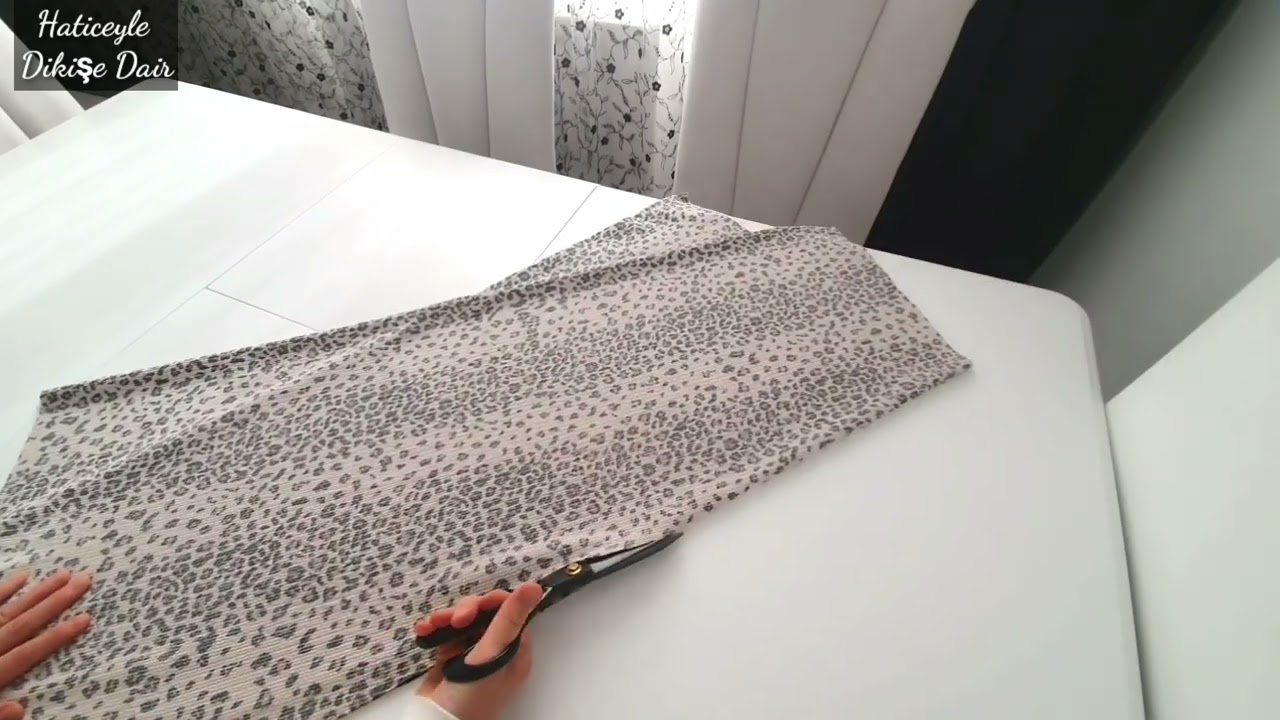 4 Parçalı Lastikli Etek Kesimi ve Dikimi