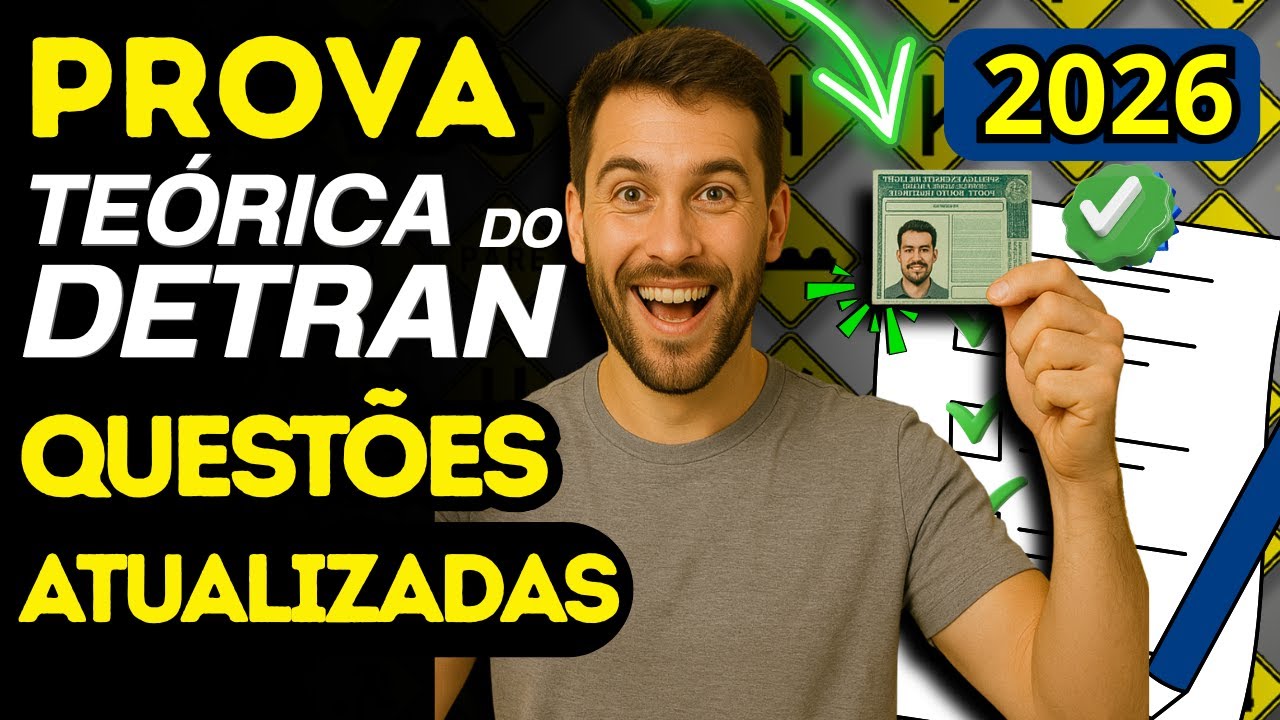 QUESTÕES da PROVA teórica do DETRAN 2025 - PROVA SIMULADA DETRAN 2025 - PROVA DO DETRAN 2025