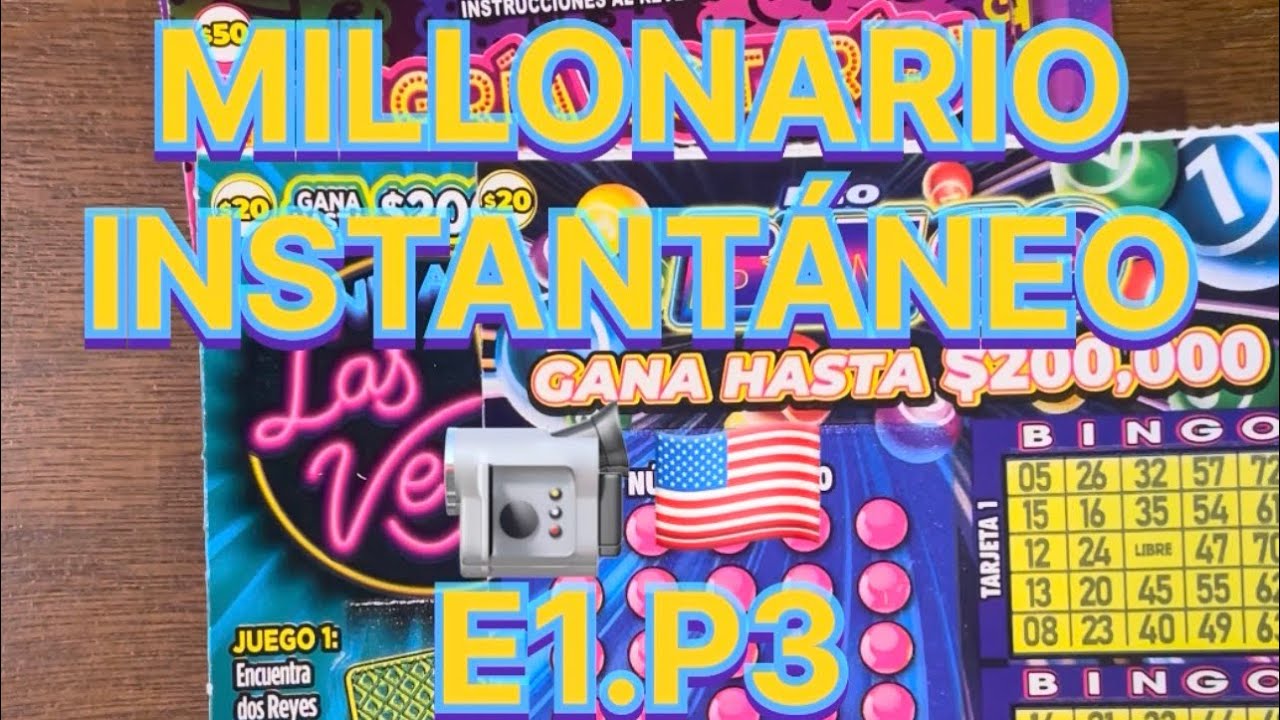 E1.P3 “Millonario instantáneo” series, Mexican lottery  #scratchofftickets #loteria #raspaditos