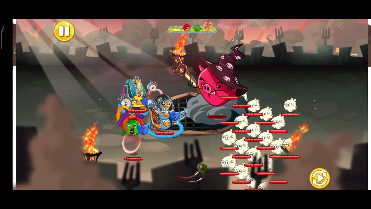 Angry Birds Epic - Breaking the game's 7-pig rule (Wizpig's Castle)