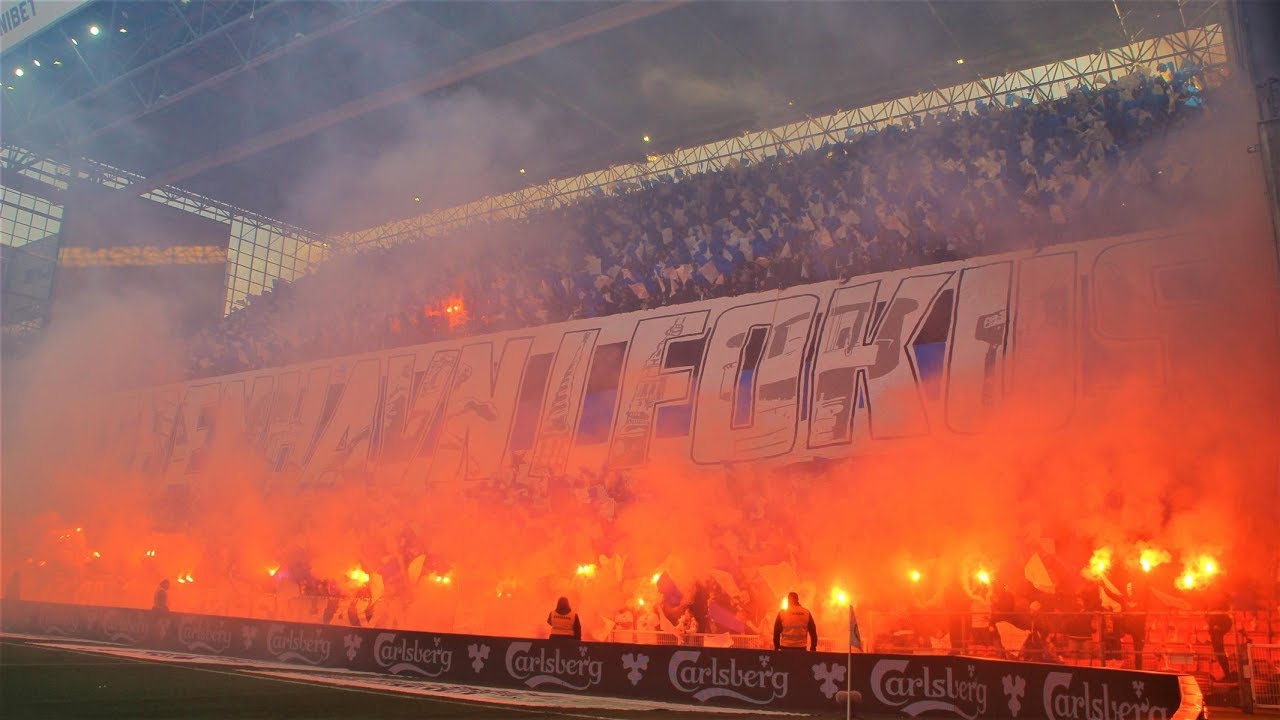 F.C. København 2:1 Brøndby IF 01.12.2019 Corteo, Choreos, Pyro, Support