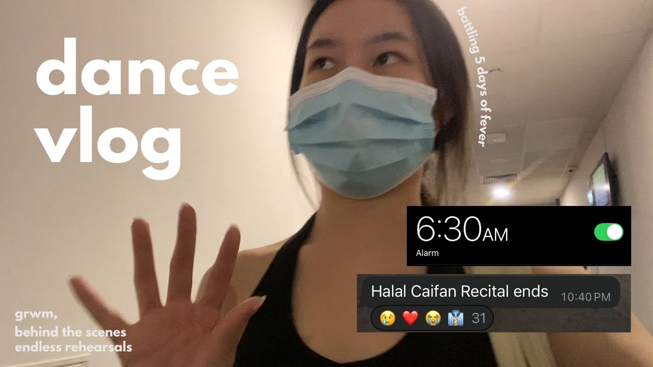 dance vlog | a chaotic week of uni & dance rehearsals while being sick