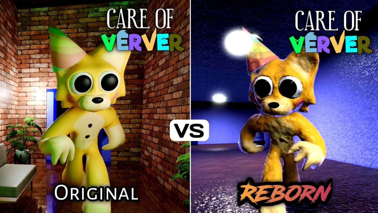 CARE OF VERVER (REBORN vs ORIGINAL) ALL CHASES + JUMPSCARES | Banban Fangames