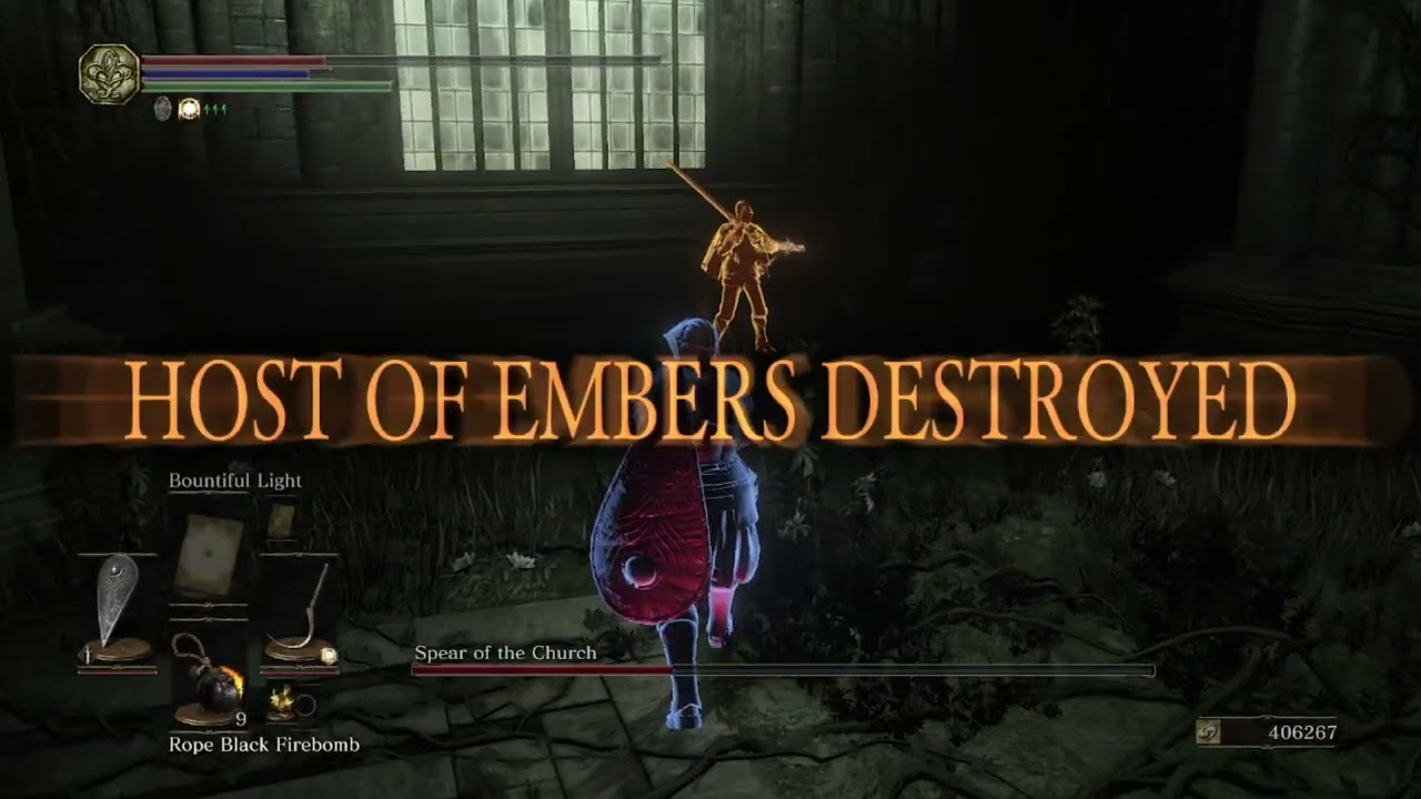 Life dangling from a thread #23 .DS3,dark souls3-Spear of the Church invasion