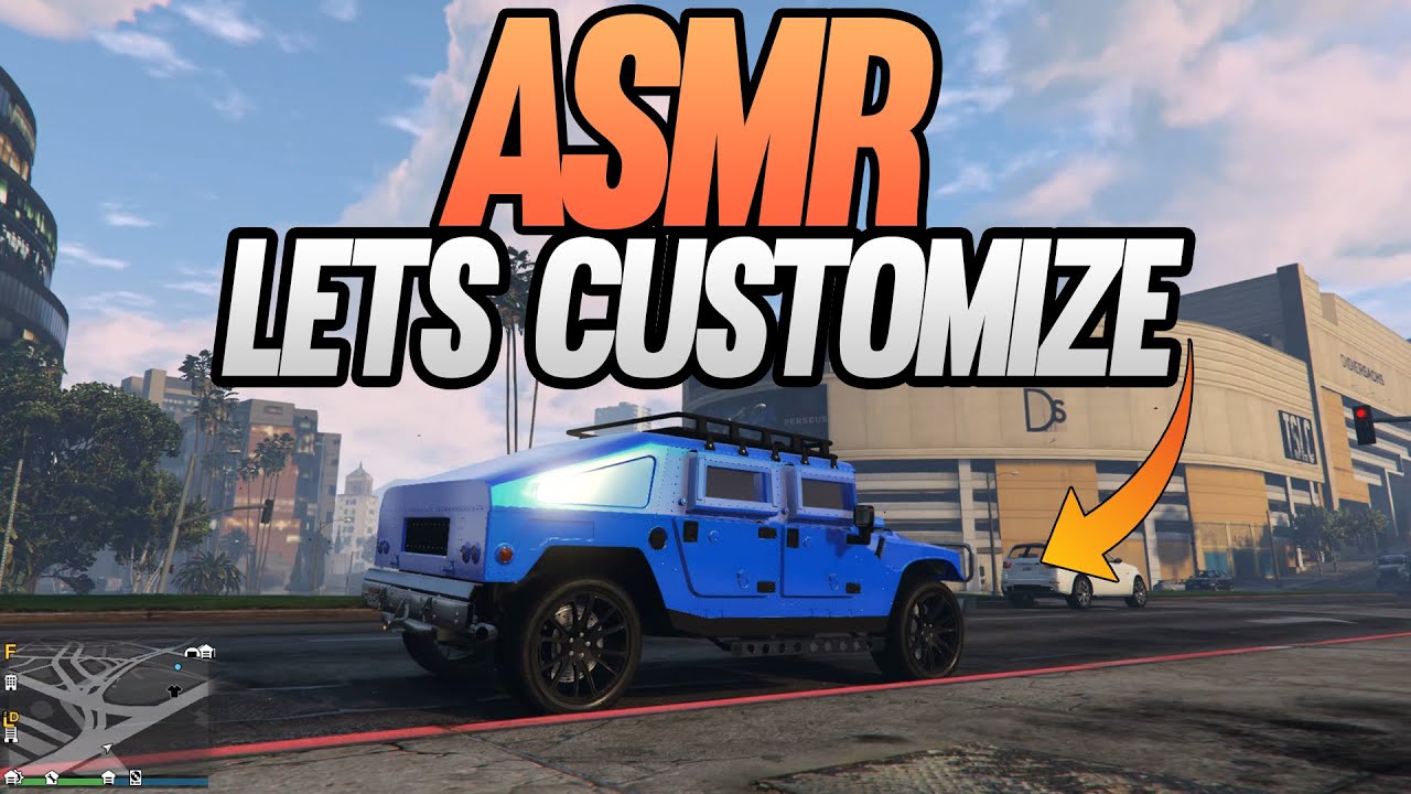 ASMR | GTA ONLINE CUSTOMIZING + GUM CHEWING